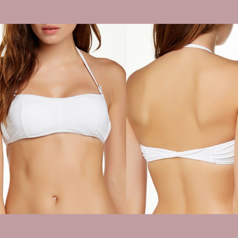 NWT Letarte Back Twist Bandeau Bikini TOP ONLY XS